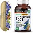 BIO KRAUTER Dan Shen Root Capsules - 1200 mg Styrke - 100 Red Sage Caps - Antioxidant Source - Salvia Miltiorrhiza Root - Vegan
