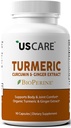 USCare gurkemeje med Ginger & 95% Curcuminoider & BioPerine