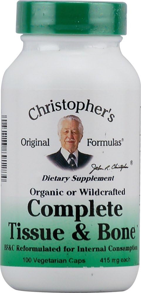 Dr. Christopher 's Original Formulas Complete Tissue og Bone Formel Kapsler, 100 Greve, 440 mg hver