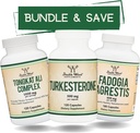 Double Wood Kosttilskud Tongkat Ali, Fadogia Agrestis, og Turkesterone Bundle - Ultimate Mand sundhed Bundle til atletisk ydeevne støtte