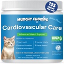 Cardio Chews for Cats - Avanceret cardiovaskulær Care - Heart Health & Circulation Support med Salmon Oil, Taurine, CoQ10 & mere - Feline supplement til optimal hjertefunktion (Salmon)