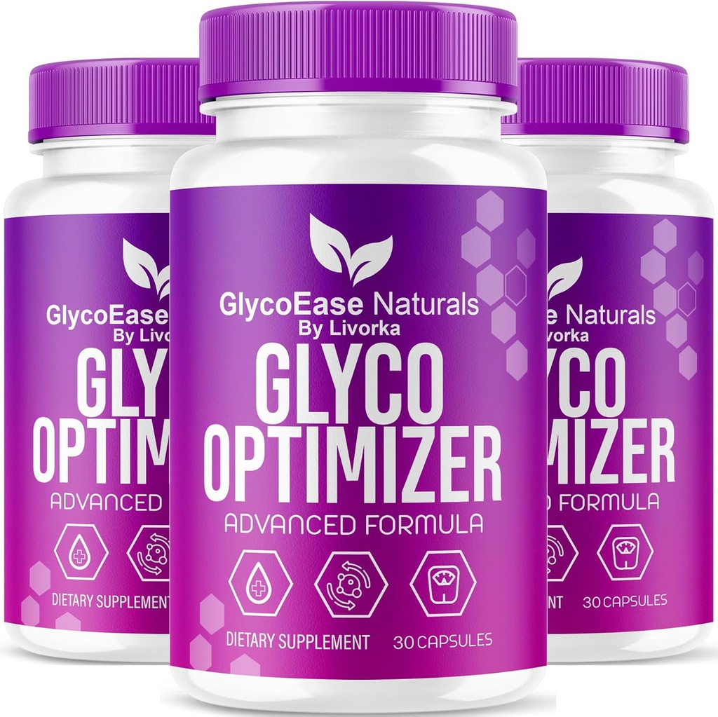 (3 Pack) GlycoEase Glyco Optimizer - Official GlycoEase Pills Natural Supplement Support, Glycotease Premium Naturals Kapsler, Glycoeas Advanced Formel Anmeldelser, 90 Kapsler til 3 Måneder