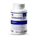 D3- vitamin højpotens (124; 5000 IE for immun-, ben- og kardiovaskulær støtte) 124; forbedrer modstands - og muskelfunktionen; 124; 120 bløddele - 4 måneders forsyning