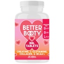 Bedre Booty BBL tabletter - Creatin Complex supplement til kvinder med Creatin monohydrat, L-glutamin, Collagen, og BCAA (90ct)