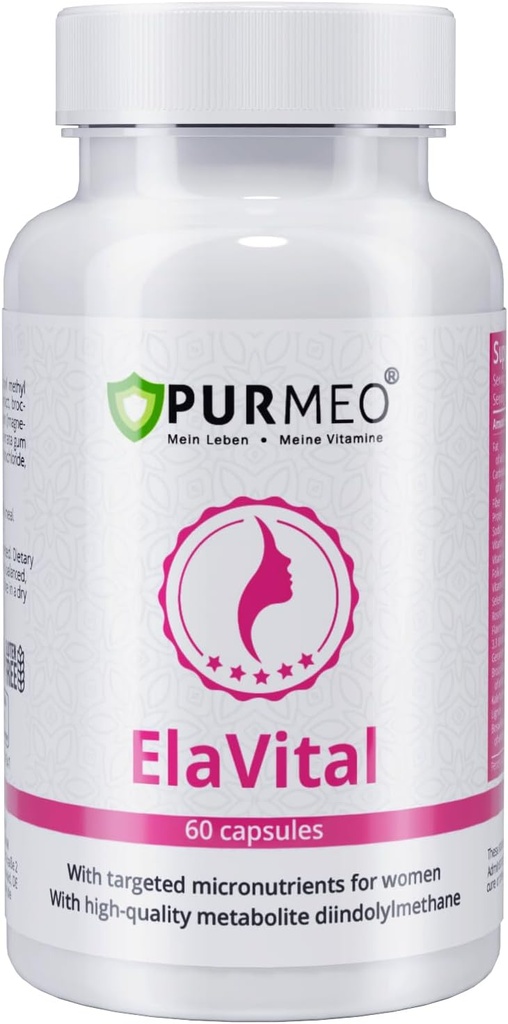 Tysk DIM Complex for Women - Trusted by Marien Apotheke (Est. 1903) - Hormonal Balance & Breast Health Support med Sulforaphane, Flaxseed & Multivitaminer - Vegan, 60 Kapsler