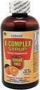 Germa B- Complex Syrup. Kosttilskud. Knoglesundheds-, vækst- og udviklingsstøtte. Sukkerfri. Orange Flavor. 8 oz