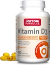 Jarrow Formulas Vitamin D3 125 mcg (5000 IE) - 100 Servere (Softgels) - Knoglesundhed, immunforsvar & Calcium Metabolisme Support - D-vitamin supplement - D3 Vitamin - 5000 IE D-vitamin - Gluten Free