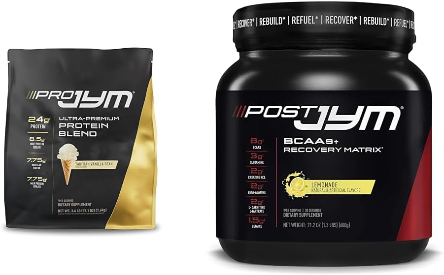 PRO JYM 45 Servering Protein Powder & Post JYM Active Matrix Post- Workout Kosttilskud