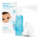 Frida Baby NoseFrida Saline Mist Nasal Inhaler, Decongestant Spray til Congestion & Allergy Relief for Babyer + Kids, Nasal Saline Spray, Soothes Stuffy Næse & Sore Hals, Inkluderer Mask