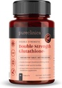 pureclinica Glutathione 1000mg x 60 tabletter med 500mg Glutathion, 300mg ALA og 200mg C-vitamin pr. tablet.