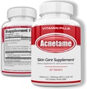Acne Piller - Vitamin Kosttilskud til Acne Treatment - Natural Clear Skin fra Hormonal Cystic Pimples- Olie Skin Vitamin Pill til kvinder, Teen, Mænd, & Voksne 60 tabletter