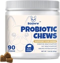 Probiotika til hunde - Forbedre Itchy Hud, Øre, Gær Balance, Allergier, Sundhed Immunitet, Hund Gut Sundhed, fordøjelsessundhed med Prebiotika, Hunde Probiotika, Reducere Diarré, 90 Tyg (Pork)