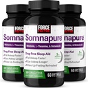 FORCE FACTOR Somnapure Softels 3- Pack Sleep Aid to Fall Asseep Hurtigere, Stay Asseep Longer, Wake Up Refreshed, Sleep Aid for Voksnes med Melatonin, Ashwagandha, Valerian Root, 180 Softgel