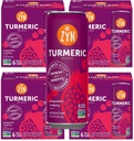 ZYN gurkemeje wellness drink (24 Pack), Pomegranat Tranebær Flavored gurkemeje drik med sort peber, ingen tilsat sukker, lav Carb & lav kalorie drik, ren alternativ
