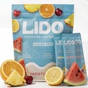 LIDO Variety Pack Electrolyte Powder Packets - Clean, Zero- Sugar Hydration Drink Mix med Balanced Sodium for Fast Replenison - Vegan, Paleo & Fasting Friendly - 28 sticks