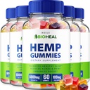 BioHeal Hemp Gummies - with Hemp Seed Extract Bio Heal Hemp Gummies Tinnitus Herbal Supplement, Health and Wellness Support, All Natual Hemp Gummy Advanced Formula (5 Pack - 30 Gummies)