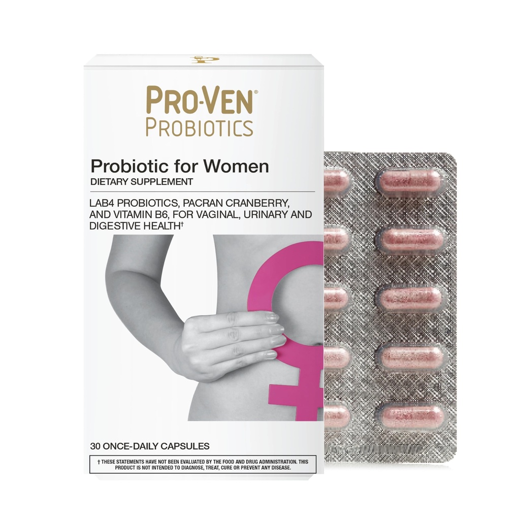 Probiotika til kvinder: 124; 17,5 Millioner CFU = 124; Vaginal, Urinære Tract & fordøjelsessygdomme: 124; Lactobacillus Acidophilus, Cranberry & Vitamin B6; 30 Kapsler: 124; Vegetar, Gluten Free & Lactose Free
