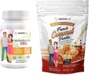 BariatricPal 30- Day Bariatric Vitamin Bundle (Multivitamin ONE 1 per dag! med 45mg Jern Chewable - Orange Citrus og Calcium Citrat Soft Chews 500mg med Probiotika - Fransk Caramel Vanilla)