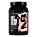 NutraBio 100% Whey Protein Isolate Protein Powder, 25g Protein med komplet Aminosyreprofil, Non- GMO, Soy & Gluten Free, Low Carb, Low Calorie Whey Protein Powder, Strawberry Ice Cream, 2 Lbs
