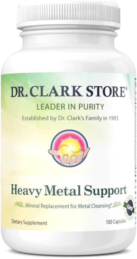 Dr. Clark Store Heavy Metal Support, Mineral erstatning for Metal Cleansing, 100 kapsler