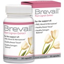 Brevail Plant Lignan Extract Kapsler, Proactive Breast Health Supplement med 50 mg SDG Lignans fra Hør Seed Hulls for Sund Østrogen Balance og PMS Mood Support Pills, 30 Greve
