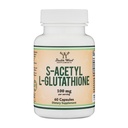 S-Acetyl L- Glutathione kapsler - 100mg, 60 Greve (Acetyleret Glutathion Antioxidant - Mere Absorb Than Glutathion og Liposomal Glutathion, Non-GMO og Gluten Free) af Double Wood
