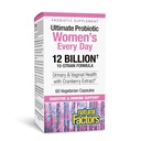 Naturlige faktorer Ultimate Probiotic Women 's Hver dag - fordøjelsesstøtte supplement - Probiotisk supplement til urinveje & vaginal sundhed støtte - 60 vegetariske kapsler (60 Servere)