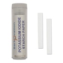 Kaliumjodid Stivelsesoxidizer Test Paper [Hætteglas på 100 Strips] for chlor, jod og peroxid Detection - IKKE til test af kroppen