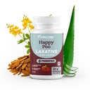Natural Laxatives for Constipation Relief - Nem Colon Cleanse med Probiotika & Fiber - Understøtter fordøjelsessygdomme - Hurtig fungerende for kvinder & mænd - 30 kapsler - Happy Poo