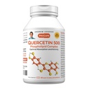 ANDREW LESSMAN Quercetin 500mg - 30 kapsler - 500 mg Unique Quercetin Phospholipid Complex, stærkt absorberbar formel til at understøtte sundt hjerte, kredsløb og immunfunktion. Ingen tilsætningsstoffer.