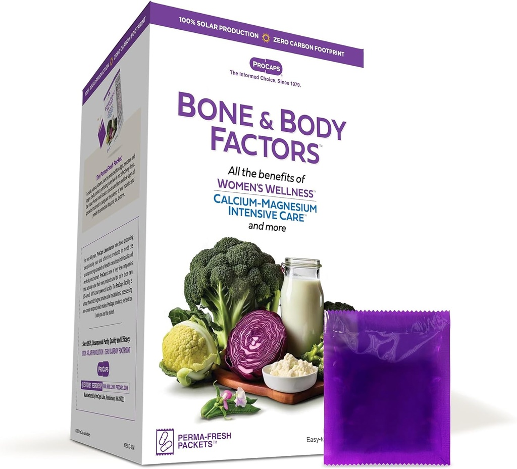 ANDREW LESSMAN Knogle- og kropsfaktorer 120 Pakker - Kombineret Fordele ved kalcium- Magnesium Intensive Care, Women 's Wellness og mere, Understøtter Bone Sundhed, Særlige behov for kvinder, Alle dele af livet