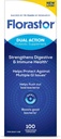 Blomsterhandler Probiotika til fordøjelse og immunforsvar, 100 kapsler, Probiotika til kvinder & mænd, Hjælper Flush Out Bad Bacteria, øger det gode med vores unikke stamme Saccharomyces Boulardii