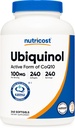 Nutricost Ubiquinol Softgels (100mg, 240 Softgels) - Superior Absorption Antioxidant