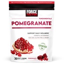 Kraftfaktor Pomegranat Soft Chews for sund aldring, Heart Health, Knoglesundhed, & Brain Health, Superfood & Antioxidants Supplement, Non- GMO, Gluten- Free, Vegan, Pomegranat Flavor, 30 Soft Chews