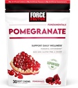 Kraftfaktor Pomegranat Soft Chews for sund aldring, Heart Health, Knoglesundhed, & Brain Health, Superfood & Antioxidants Supplement, Non- GMO, Gluten- Free, Vegan, Pomegranat Flavor, 30 Soft Chews