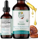 Reishi Tincture - understøttelse af nervesystemet og immunsystemet, åndedrætssystemet, kardiovaskulær og metabolisk sundhed, fokus og ro sind, urtetilskud - 2 Fl Oz