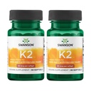 Swanson Natural Vitamin K2 (Menaquinone- 7 fra Natto) 50 mcg 30 Sgels (2 Pack)