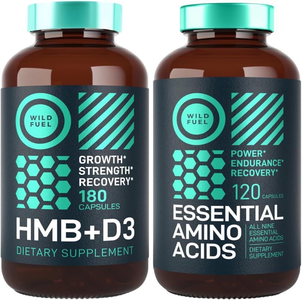 WILD FUEL HMB med D3- vitamin og essentiel aminosyre supplement Power and Recovery Bundle