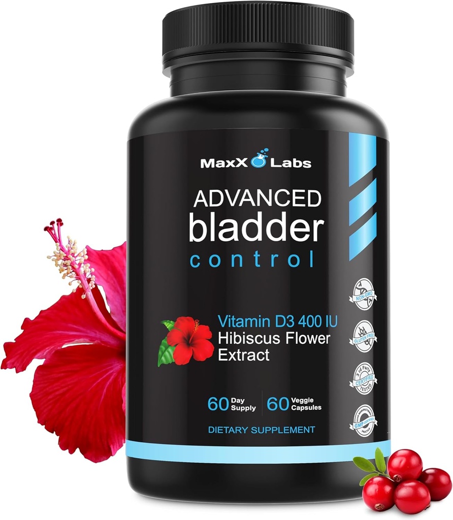 Advanced Bladder Control Supplements for Women & Men - Supports Urinary Tract Health - Helps Overactive Bladder & Urinary Tract Infection - Cranberry Pills w/Pumpkin Seed Oil Extract