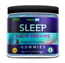 Lucide Dreams Deep Sleep - Mugwort Herb 5 htp Mucuna Pruriens Cholin Kosttilskud - Gummies Sugar Free Vegan 60 ct
