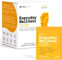 TRULEAN Everyday Wellness Shot Powder - Gurkemeje, Ingefær, C-vitamin, Immunitet & immunforsvar Support - Ingen kunstige ingredienser, Ingen Sukker & Gluten Free - 30 Pakker Citrus Flavor