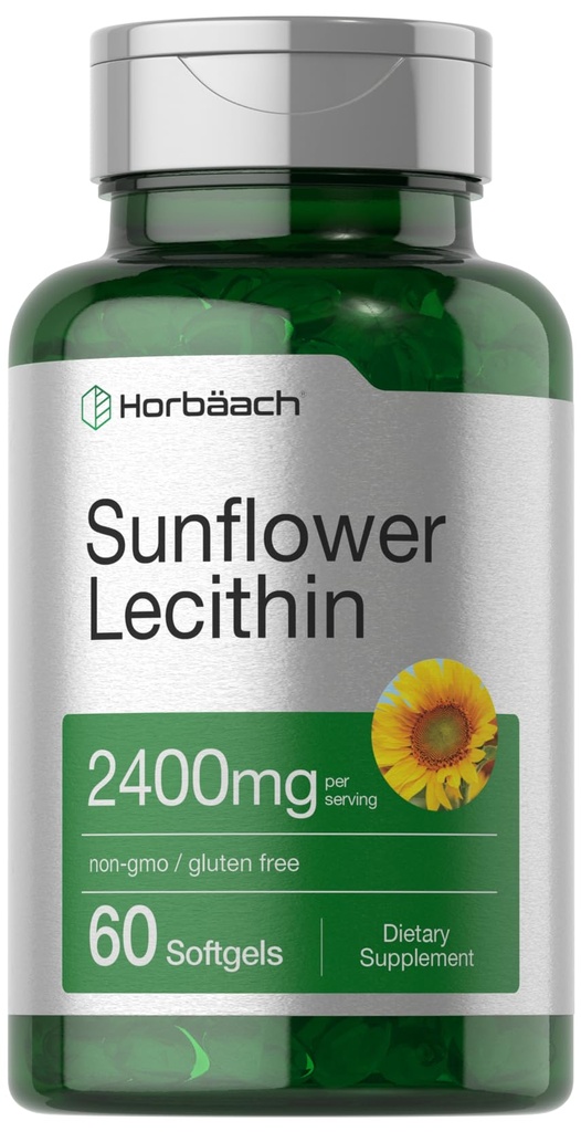 Horbäach Sunflower Lecithin Softgel Capsules