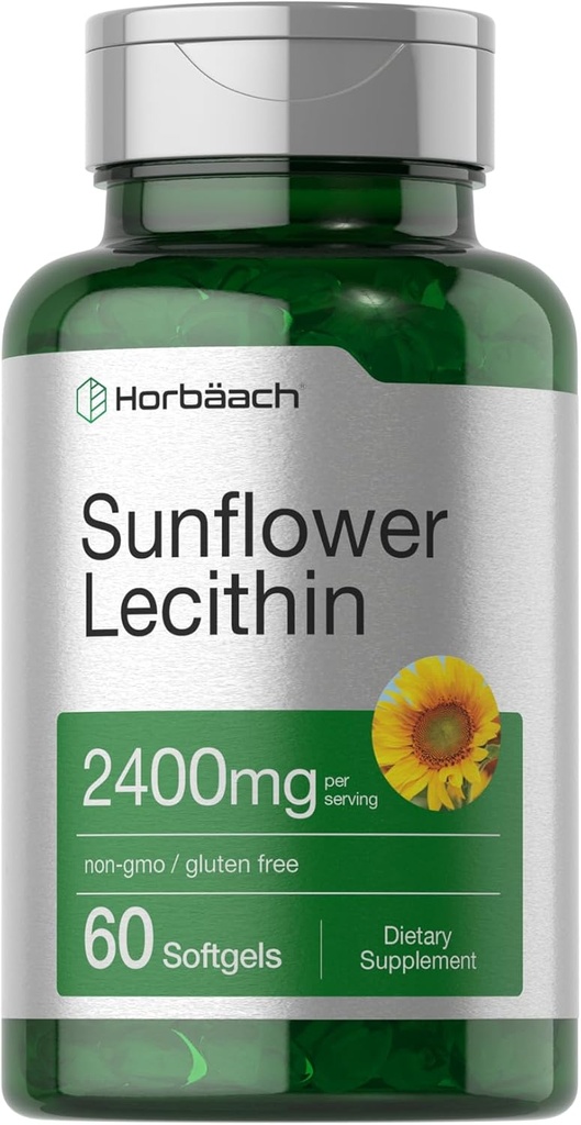 Horbäach Sunflower Lecithin Softgel Capsules