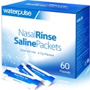 Vandpuls 60 Nasal Rinse Pakker, Effektiv Neti Pot Salt Pakker, Nasal Rinse Salt Pakker Individuelt indpakket - Praktisk løsning til Sinusitis, Allergier og Cold Relief