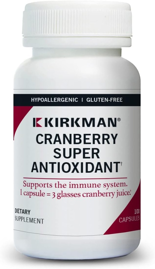 Tranebær Super Antioxidant, 100 kapsler, Kirkman Labs