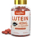 Lutein og Zeaxanthin Supplement Softgel: Eye Vitaminer og Kosttilskud med Vitaminer C, E, Omega 3, Lutein & Zeaxanthin til forbedring af syn og lindring Eye Træthed