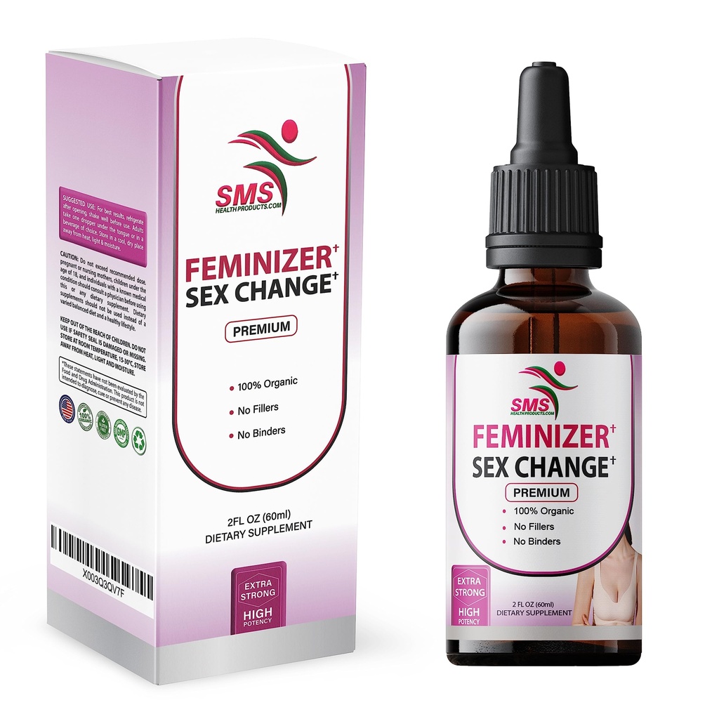 Feminizer ved SMS, Pueraria Mirifica Dryps til østrogenbehandling 124; Premium Grade # 124; Herbal Liquid Extract # 124; Non- GMO, Organic, Vegan, Alkoholfri tinktur # 124; 2 Fl Oz (60ml) # 124; for Trans Women Ladyboy LGBT