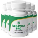 Keravita Pro - Naturligt tillæg med vitaminer C, E-vitamin, grøn te, gurkemeje & champignon for hår & nail