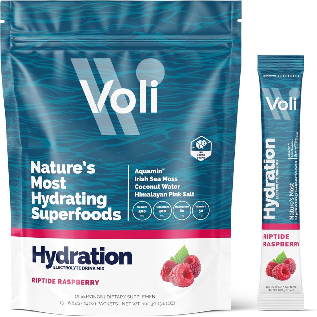 Voli Electrolytes Powder Packets against 124; Ingen tilsat sukker Electrolyte Drink Mix for Hydration
