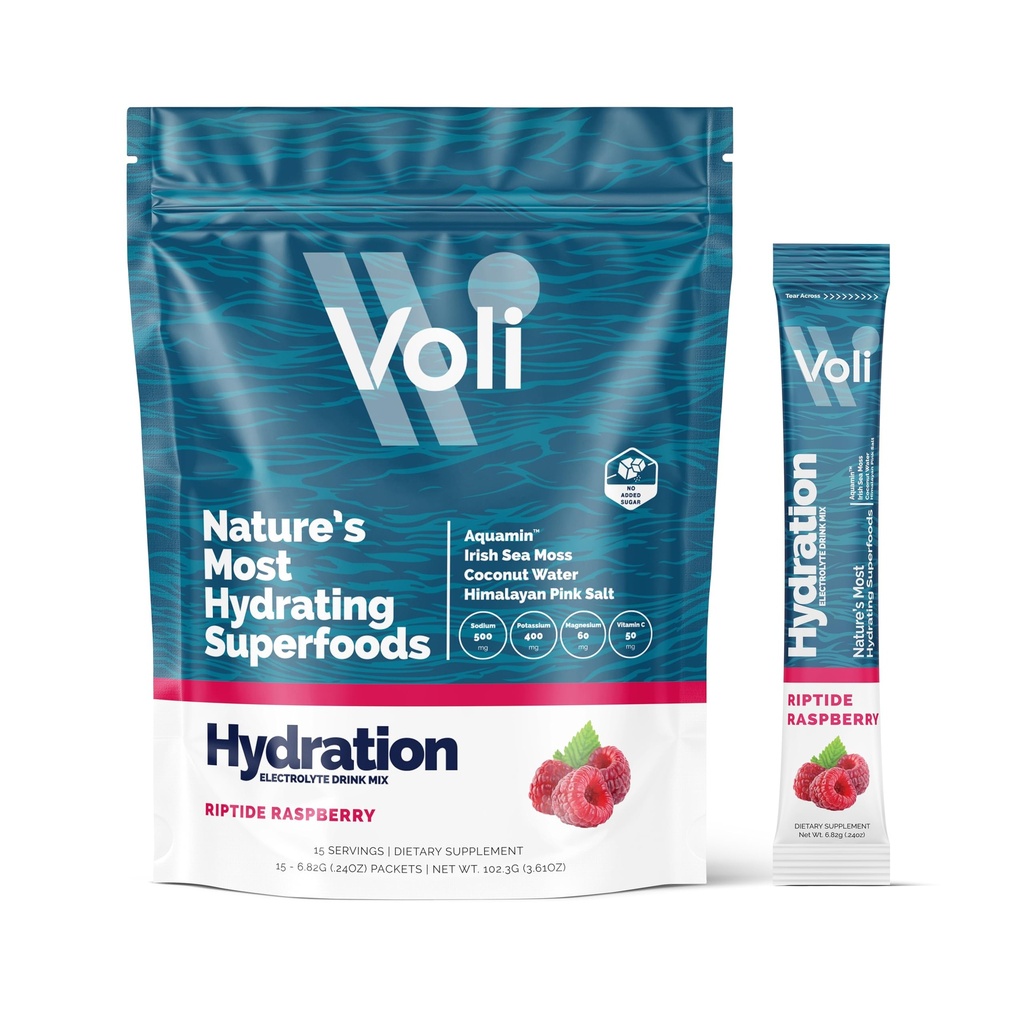 Voli Electrolytes Powder Packets against 124; Ingen tilsat sukker Electrolyte Drink Mix for Hydration